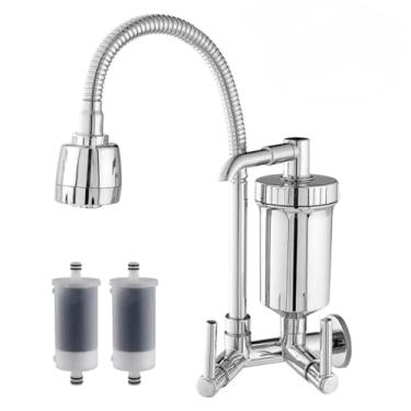 Imagem de Torneira de Cozinha De Luxo Com Filtro de Parede Em Cromo(190ABS -1 REFIL EXTRA,Parede)