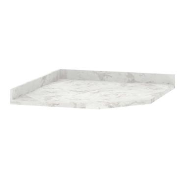 Imagem de Tampo Luciane Canto Diagonal 76 Cm Marmore Bp