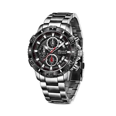 Imagem de Relógio Masculino Casual Luxo Wishdoit 178 Açol