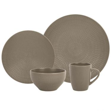 Imagem de Aparelho De Jantar 24 Peças L`hermitage Terroir Em Cerâmica Bege
