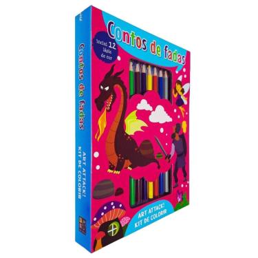 Imagem de Art Attack! Kit de Colorir Com 12 Lápis de Cor : Contos de Fadas