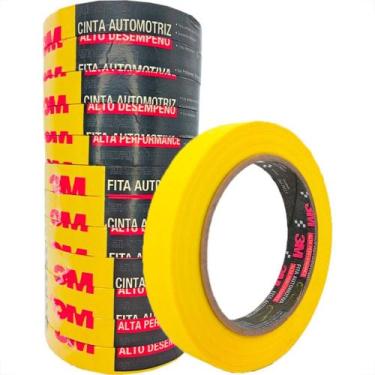 Imagem de Fita Crepe 3M Alta Performance Amarela 18Mm X 40M Automotiva - Kit C/1