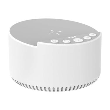 Imagem de Zialofi Dispositivo de Som Portátil, Aparelho para Relaxamento, Alto-falante com Temporizador, Gerador de Ruído Branco para Estudo E Sono, Branco