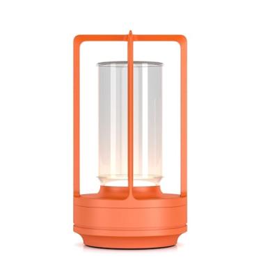 Imagem de HAPYGI Luminária De Mesa Portátil Metal Para Ambientes Internos/Externos, Lâmpada Led Sem Fio Recarregável, 3 Cores, Com Escurecimento Infinito, Alimentada Por Bateria, Pequena Mesa, Restaurante/Qua