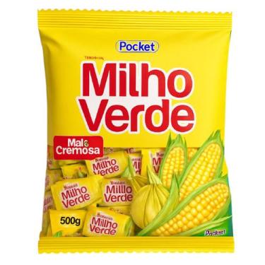 Imagem de Pacote de Bala de milho verde mais cremosa Pocket 500g - Riclan