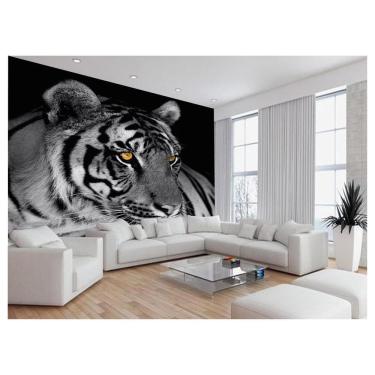 Imagem de Papel De Parede 3D Animais Tigre Rosto Arte Cor 3,5M Anm568