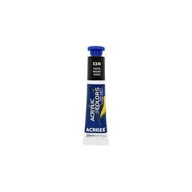 Imagem de Tinta acrílica Acrilex preto 320 20ml