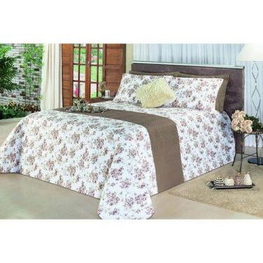 Imagem de Cobre Leito Casal King Algodao California Ibitinga - Chrisney Bordados