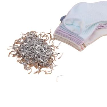 Imagem de YJIUYUANQ 500 g (tamanho M: 3 cm) meias clipe de embalagem geral de meias de liga de alumínio, fivelas de meias de liga de alumínio prendedor de embalagem - 7000 peças