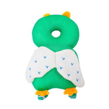 Imagem de Almofada Mochila Proteção Cabeça Anti Queda Costas Bebe Cor:Verde - sh