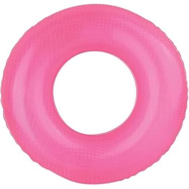 Imagem de Boia Neon Inflável Colorida para Piscina - Flutuador Divertido e Seguro para Adultos e Crianças - Ideal para Verão e Lazer Aquático (Rosa Neon, 70)