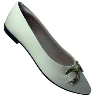 Imagem de Sapatilha Beira Rio Creme Mulheres Conforto Chique - 42000, 36