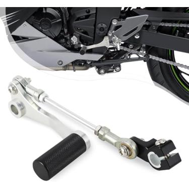 Imagem de BAOUFF Alavanca de mudança de marcha para Ninja 300, alavanca de mudança de pé de motocicleta de alumínio CNC para Ninja300 2013-2017-prata