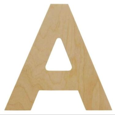Imagem de letras do alfabeto personalizadas sem acabamento em MDF - NoBrand