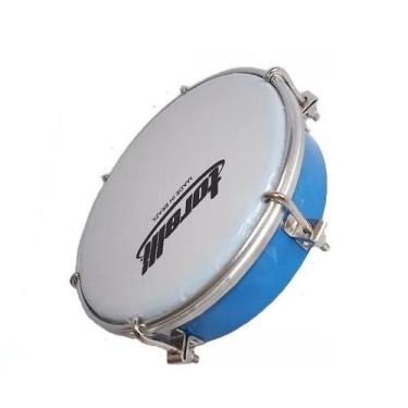 Imagem de Tamborim c/ Corpo Injetado Pele Leitosa Torelli TT 404 Azul