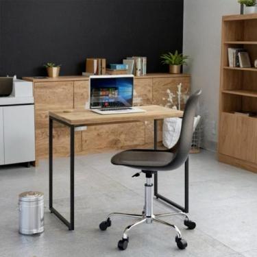 Imagem de Mesa de Escritório Riordan Carvalho 90 cm - Mobly