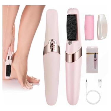 Imagem de Esfoliador elétrico para os pés - Esfoliador portátil para os pés Esfoliador portátil alimentado por bateria USB