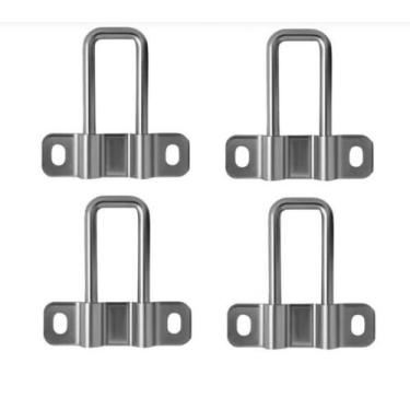 Imagem de Kit 4 Batentes Trava Fechadura Porta Traseira Baú Doblo após 2002 - Ga