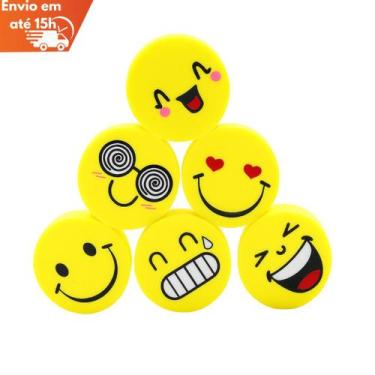 Imagem de Kit Ponteira de Borracha Emoji  4 Unidades Divertidas - CAMP HOME