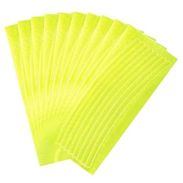 Imagem de HARFINGTON 80 peças de tiras refletivas para rodas 1 x 21 cm, adesivos refletores noturnos refletores de segurança refletores adesivos para bicicleta ao ar livre para veículos, trailers, caminhões