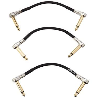 Imagem de BOSS BPC-4-3 – Pacote com três 4 polegadas/10 cm de comprimento – Cabo de pedal compacto com plugues de panqueca finos para pedalboards