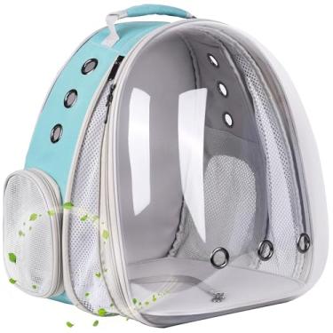 Imagem de Mochila expansível frontal para gatos, serve para até 9 kg, cápsula espacial para animais de estimação para gatos grandes e pequenos filhotes