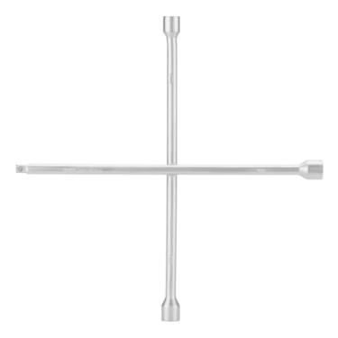 Imagem de Stels Chave de Roda em Cruz 17–19–21 mm – Aço Carbono 45, Encaixe 1/2", 450 mm, Alta Resistência para Troca de Pneus