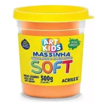 Imagem de Massinha de Modelar Soft 500G Art Kids Acrilex, Laranja