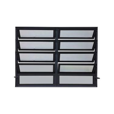 Imagem de Vitro Basculante 2 Seções Preto 100x120 Linha 25 Jade