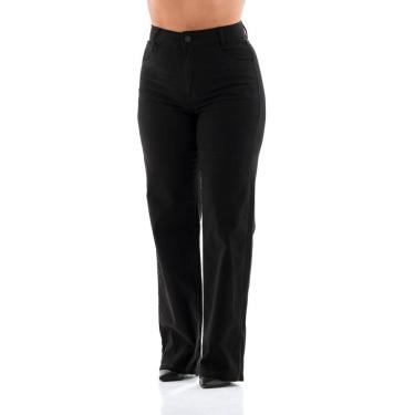Imagem de Calça Preta Feminina Arauto Wide Leg Comfy