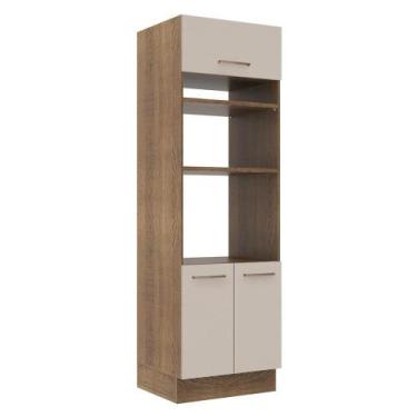 Imagem de Torre Quente 70Cm 3 Portas Rustic/crema Agata Madesa Rustic