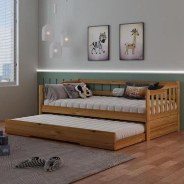 Imagem de Bicama Infantil em Madeira Maciça American Mel - Arbol Movelaria