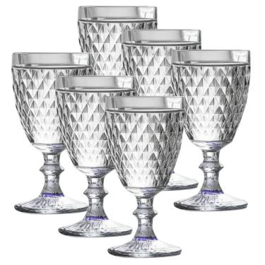 Imagem de Conjunto 6 Copos Vidro Bico De Abacaxi Elegante