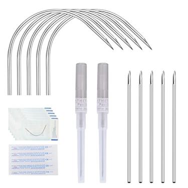 Imagem de ZS 12 Agulhas De Piercing 16G, Curvas Esterilizadas Precisão Descartáveis Para Orelha, Tragus, Hélice, Nariz, Barriga, Sobrancelha, Labret (16G (1,2 Mm))