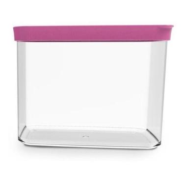 Imagem de Potes Herméticos Para Mantimentos Acrílico 150 4000ml - Helsim, Rosa