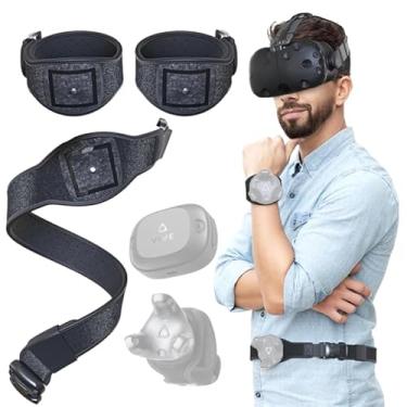 Imagem de Skywin VR Tracker Belt E Tracker Strap Bundle Para HTC Vive System Tracker Pucks - Cinto Ajustável E Alças De Mão Para Cintura E Rastreamento De Corpo Inteiro Em Realidade Virtual