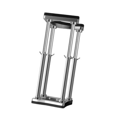 Imagem de IEUDNS Suporte de pia embutido para lavatório, ajustável, sem furadeira, fácil instalação, versátil para pernas de pia de cozinha com estrutura fixa, 56cm a 66cm