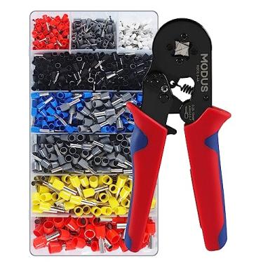 Imagem de CADINA Alicate Crimpador, Alicate Desencapador de Fios Com 1200 Terminais Tubulares Ilhós (0,25-10 mm²)