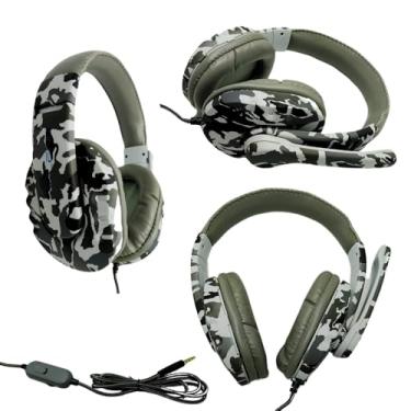 Imagem de Fone De Ouvido Gamer Pro Headphone com Microfone P2 Camuflado Profissional