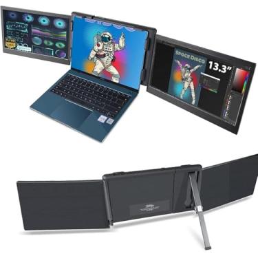 Imagem de Teamgee Extensor de tela de laptop de 13,3 polegadas, monitor portátil com vários monitores, USB-C compatível com Windows/Mac/Android, driver necessário, para laptops de 13,3 a 16,5 polegadas