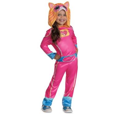 Imagem de Fantasia de Ginny Disney Super Kitties para crianças, roupa oficial de super gatinhos com acessório para cabeça, tamanho infantil (3T-4T)
