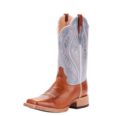 Imagem de Ariat Bota feminina Primetime Western, Gingersnap/Baby Blue Eyes, 42