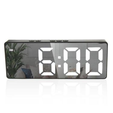 Imagem de Relogio Despertador Digital Led Usb Pilha Portatil Alarme