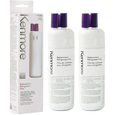 Imagem de Filtro de água de geladeira para Kenmore 9081 469081 P8KB2L P8RFKB2L Filtro de água de geladeira de substituição (pacote com 2)