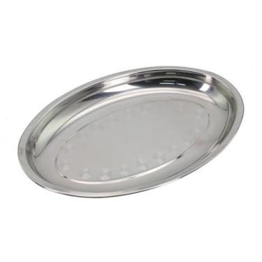 Imagem de Kit 6 travessa oval inox funda 30cm antideslizante - Chef Line