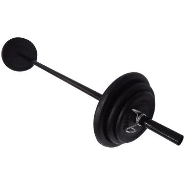 Imagem de Kit Completo Body Pump Barra E 14Kg De Anilha Emborrachada