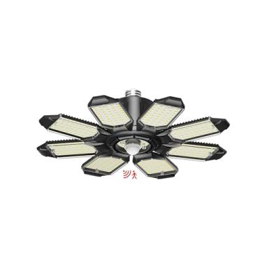 Imagem de Craftersmark Luz de garagem com sensor de movimento, 30000LM 300 W LED de teto de garagem ativada por movimento, luz com sensor de movimento interno com crepúsculo ao amanhecer, luz de parafuso E26