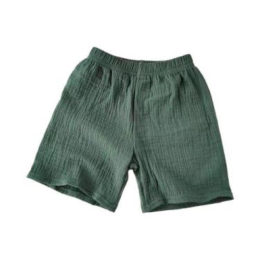 Imagem de Shorts De Verão Respiráveis De Algodão Para Meninas E Meninos, Capris 