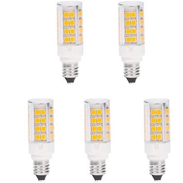 Imagem de HERO-LED DE11-45S-WW Mini candelabro regulável base E11 T4 JD 120V lâmpada de substituição de halogênio LED, 3,5 W, equivalente a 35 W, branco quente 3000K, pacote com 5