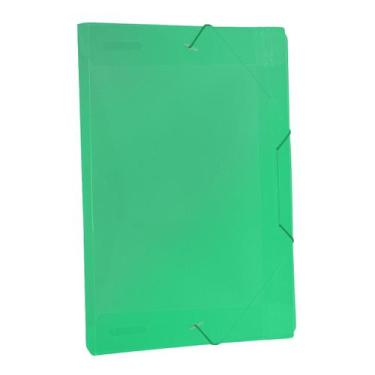 Imagem de Pasta Aba Elástica Organizadora de 20mm Com Lombo Ofício Verde Origina